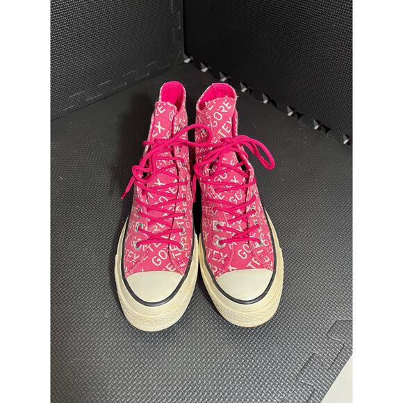 Converse Chuck 70 Gore-Tex Print Pink Unisex 162352C Sneakers Womens 9.5 - Picture 2 of 8